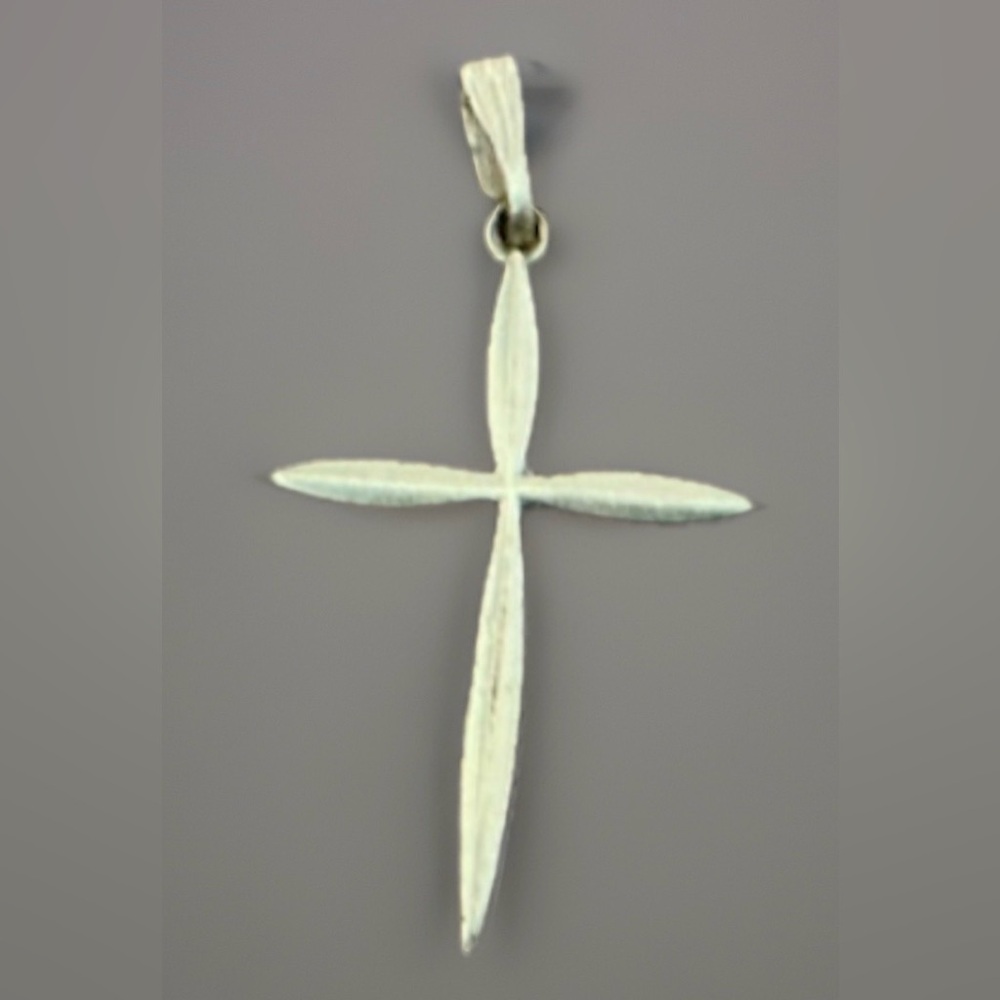 Simple Gold Cross 1-20-12k-GF CP  Vintage One Inch Long Pendant Only Eloquent